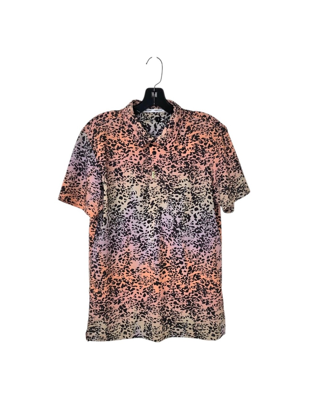 Duvin Design Wildcat Polo Shirt Neon Men's Small Short Sleeve